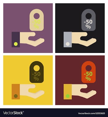 Set of sale banner template design big sale vector image