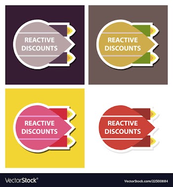 Set of sale banner template design discount icons vector image