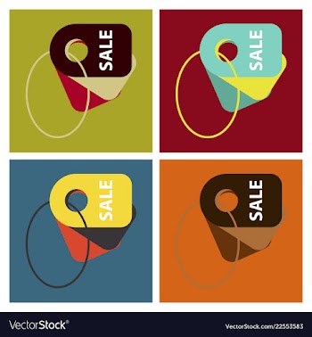 Set of sale banner template design discount icons vector image