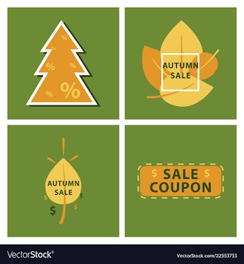 Set of sale banners template design in color vector image
