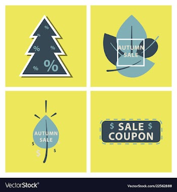 Set of sale banners template design in color vector image