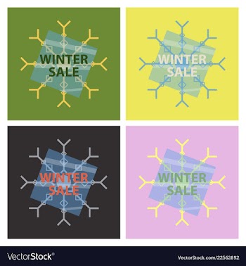 Set of sale banners template design in color vector image