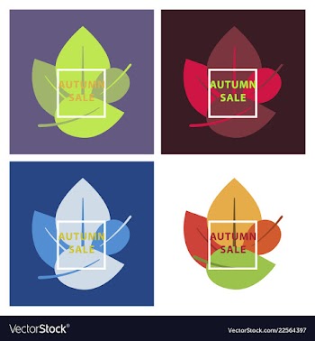 Set of sale banners template design in color vector image