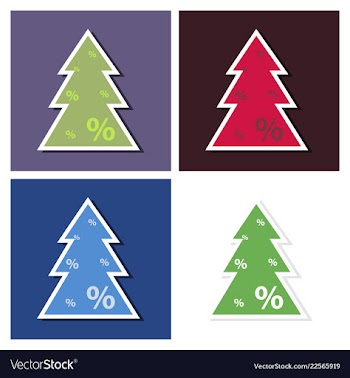 Set of sale banners template design in color vector image