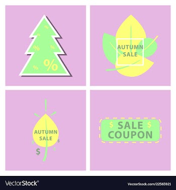 Set of sale banners template design in color vector image