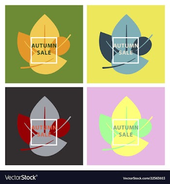 Set of sale banners template design in color vector image