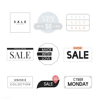 Set of sale promotion design template | Free stock vector - 519247