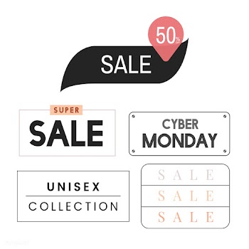 Set of sale promotion design template | Free stock vector - 519253