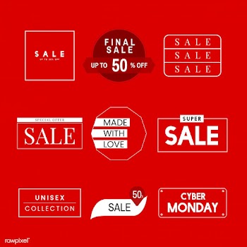 Set of sale promotion design template | Free stock vector - 519301