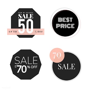 Set of sale promotion design template | Free stock vector - 519320