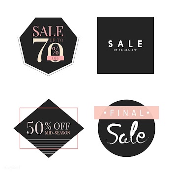 Set of sale promotion design template | Free stock vector - 519327