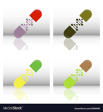 Set of science template wallpaper or banner with vector image