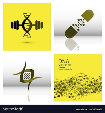 Set of science template wallpaper or banner with vector image