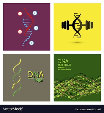 Set of science template wallpaper or banner with vector image