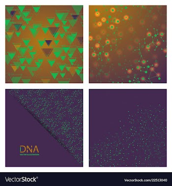 Set of science template wallpaper or banner with vector image