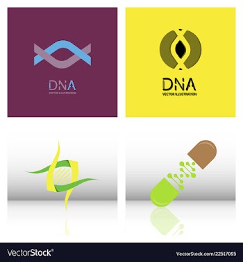 Set of science template wallpaper or banner with vector image