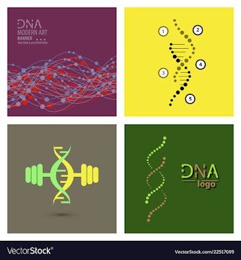 Set of science template wallpaper or banner with vector image