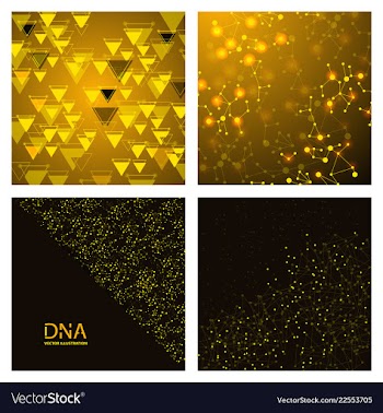 Set of science template wallpaper or banner with vector image