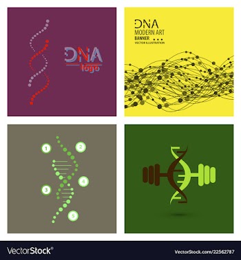 Set of science template wallpaper or banner with vector image