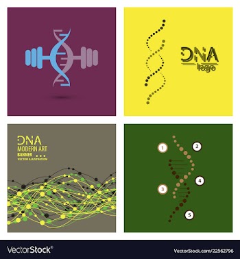 Set of science template wallpaper or banner with vector image