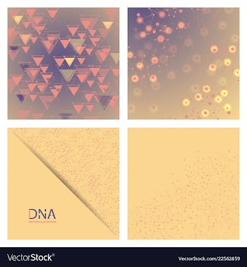Set of science template wallpaper or banner with vector image
