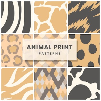Set of seamless animal print pattern vectors | Free stock vector - 516179