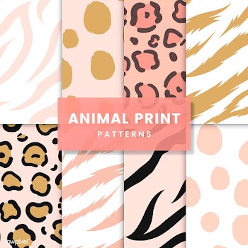 Set of seamless animal print pattern vectors | Free stock vector - 516184