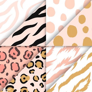 Set of seamless animal print pattern vectors | Free stock vector - 516185