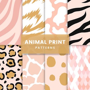 Set of seamless animal print pattern vectors | Free stock vector - 516193