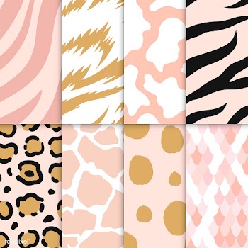 Set of seamless animal print pattern vectors | Free stock vector - 516195