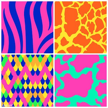 Set of seamless animal print pattern vectors | Free stock vector - 516211