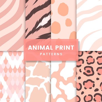 Set of seamless animal print pattern vectors | Free stock vector - 516230