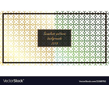 Set of seamless patterns repeating geometric vector image