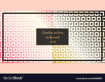 Set of seamless patterns repeating geometric vector image