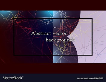 Set of seamless patterns repeating geometric vector image