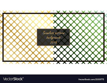 Set of seamless patterns repeating geometric vector image