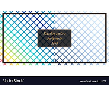 Set of seamless patterns repeating geometric vector image