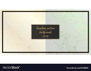 Set of seamless patterns repeating geometric vector image
