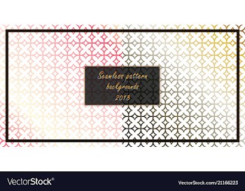 Set of seamless patterns repeating geometric vector image