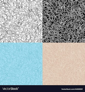 set of seamless repeat patterns set monochrome