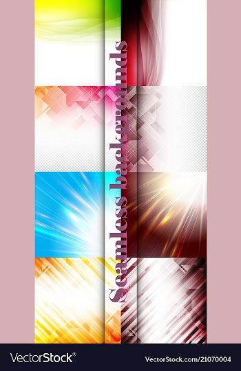 Set of seamless with large and small lines and vector image