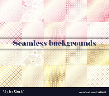 Set of seamless with large and small lines and vector image