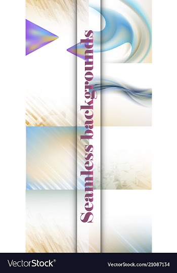 Set of seamless with large and small lines and vector image
