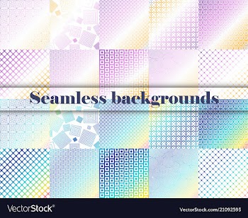Set of seamless with large and small lines and vector image