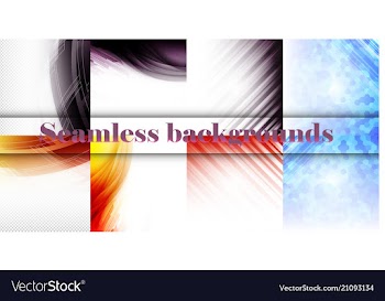 Set of seamless with large and small lines and vector image