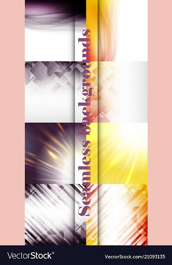 Set of seamless with large and small lines and vector image