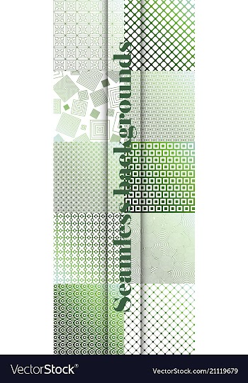 Set of seamless with large and small lines and vector image