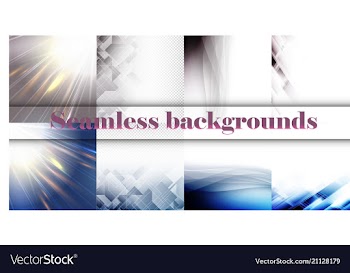 Set of seamless with large and small lines and vector image