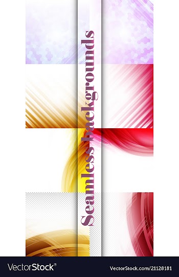 Set of seamless with large and small lines and vector image