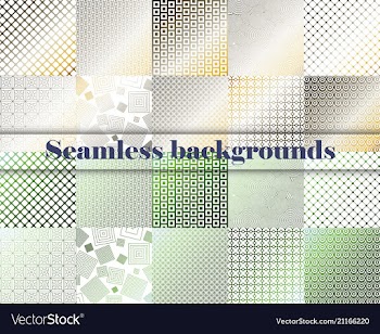 Set of seamless with large and small lines and vector image